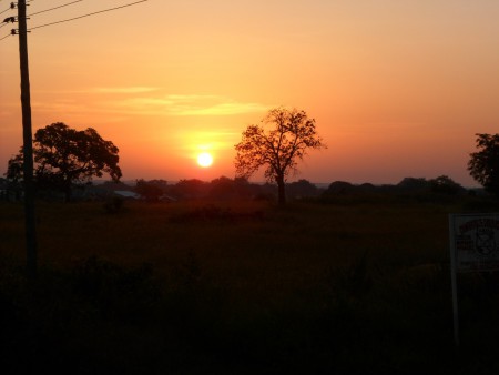 Voordeel van zo vroeg vertrekken!